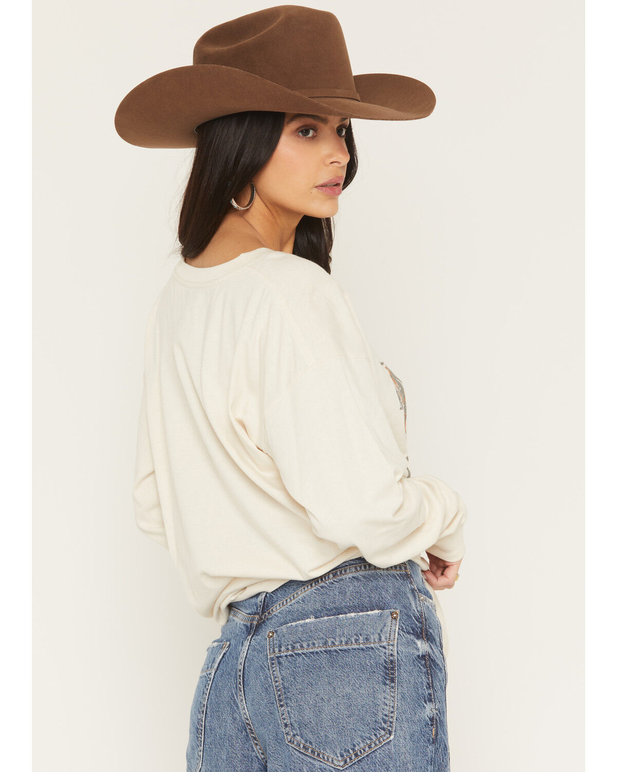 Image #4 - Girl Dangerous Women's Keep It Cool Long Sleeve Graphic Tee, Off White, hi-res