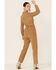 Maggie Sweet Women's Corduroy Long Sleeve Belted Jumpsuit, Tan, hi-res