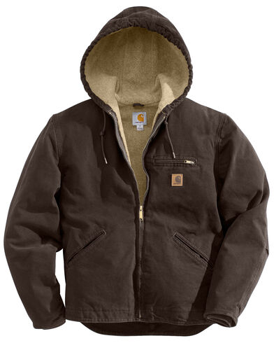 Carhartt Men's Sandstone Sierra Sherpa Lined Jacket | Boot Barn