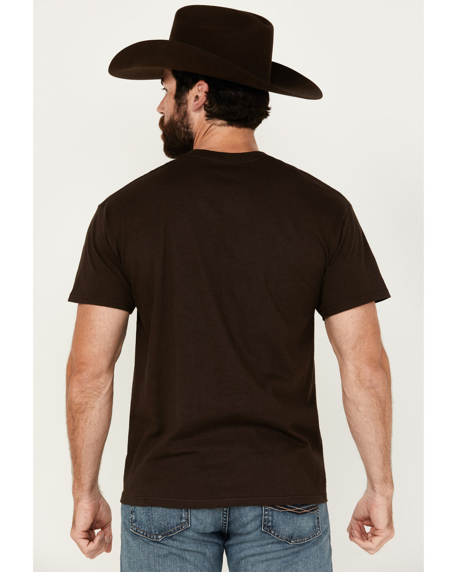Image #4 - Riot Society Men's Bull Skull Short Sleeve Graphic T-Shirt, Brown, hi-res