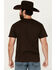 Image #4 - Riot Society Men's Bull Skull Short Sleeve Graphic T-Shirt, Brown, hi-res