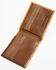 Image #3 - Stetson Men's Tooled Embossed Ostrich Bifold Wallet, Brown, hi-res