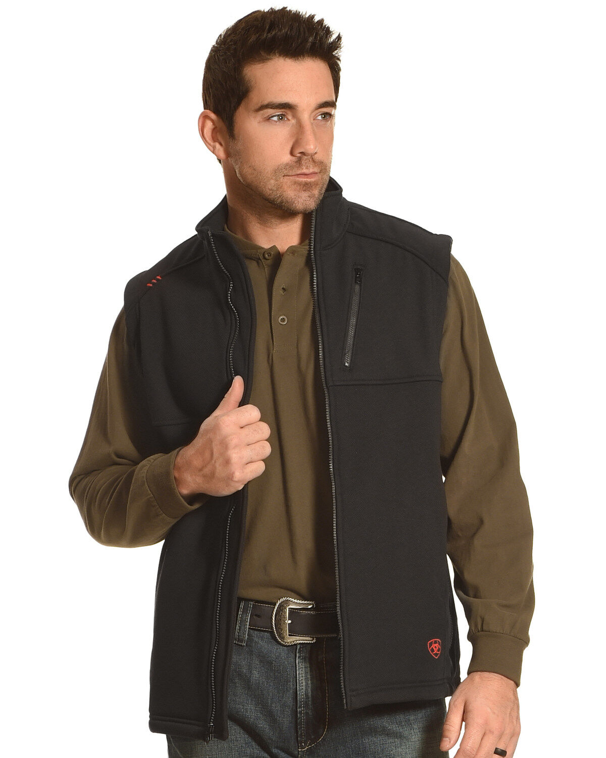 Image #1 - Ariat Men's FR Polartec Platform Vest, , hi-res