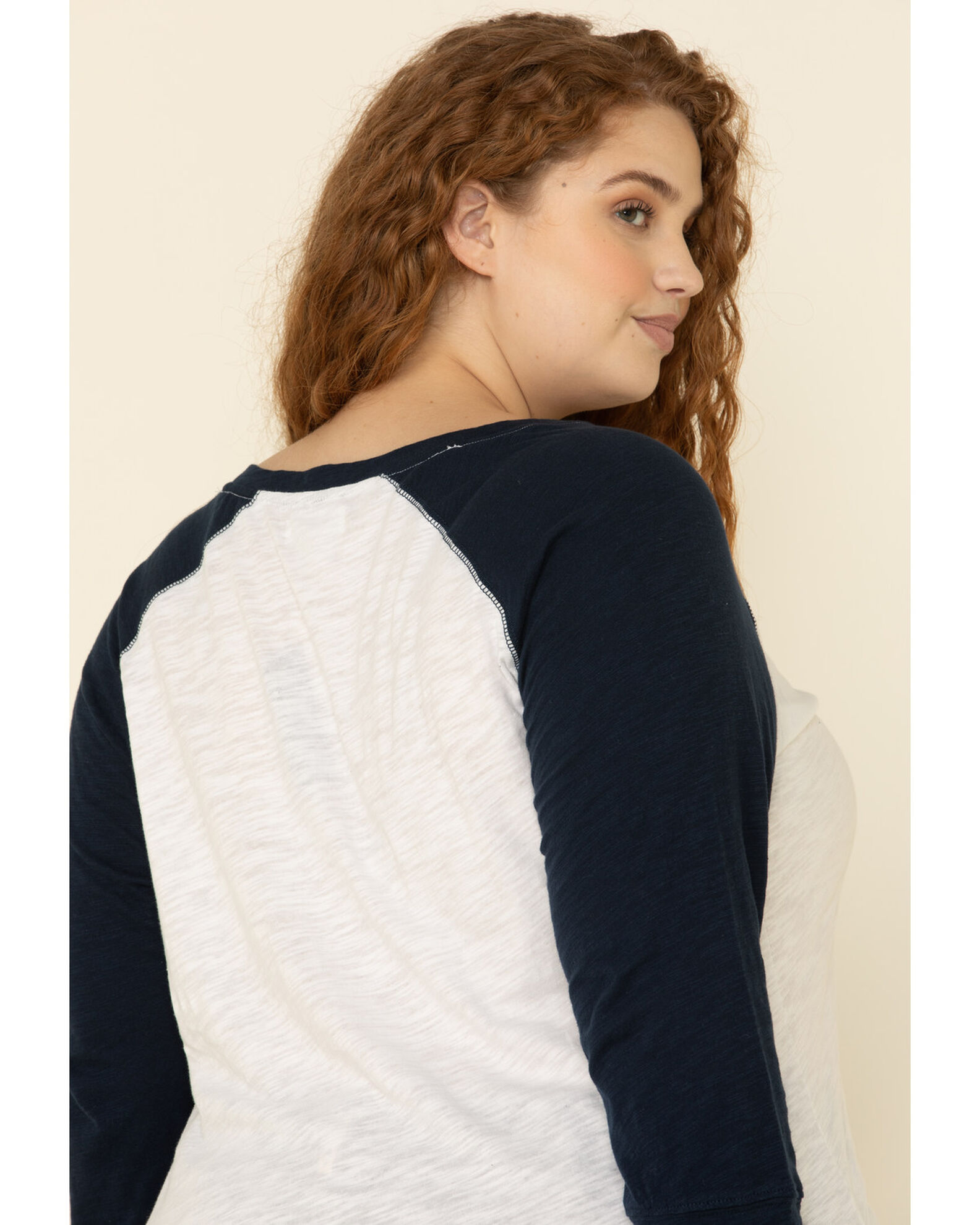 Image #4 - Ariat Women's American Love Tee - Plus, White, hi-res