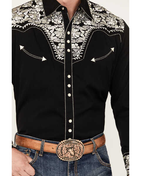 Scully Gunfighter Pewter Western Pearl Snap Shirt | Pinto Ranch M