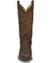 Image #4 - Justin Men's Leather Western Boots - Round Toe, Brown, hi-res