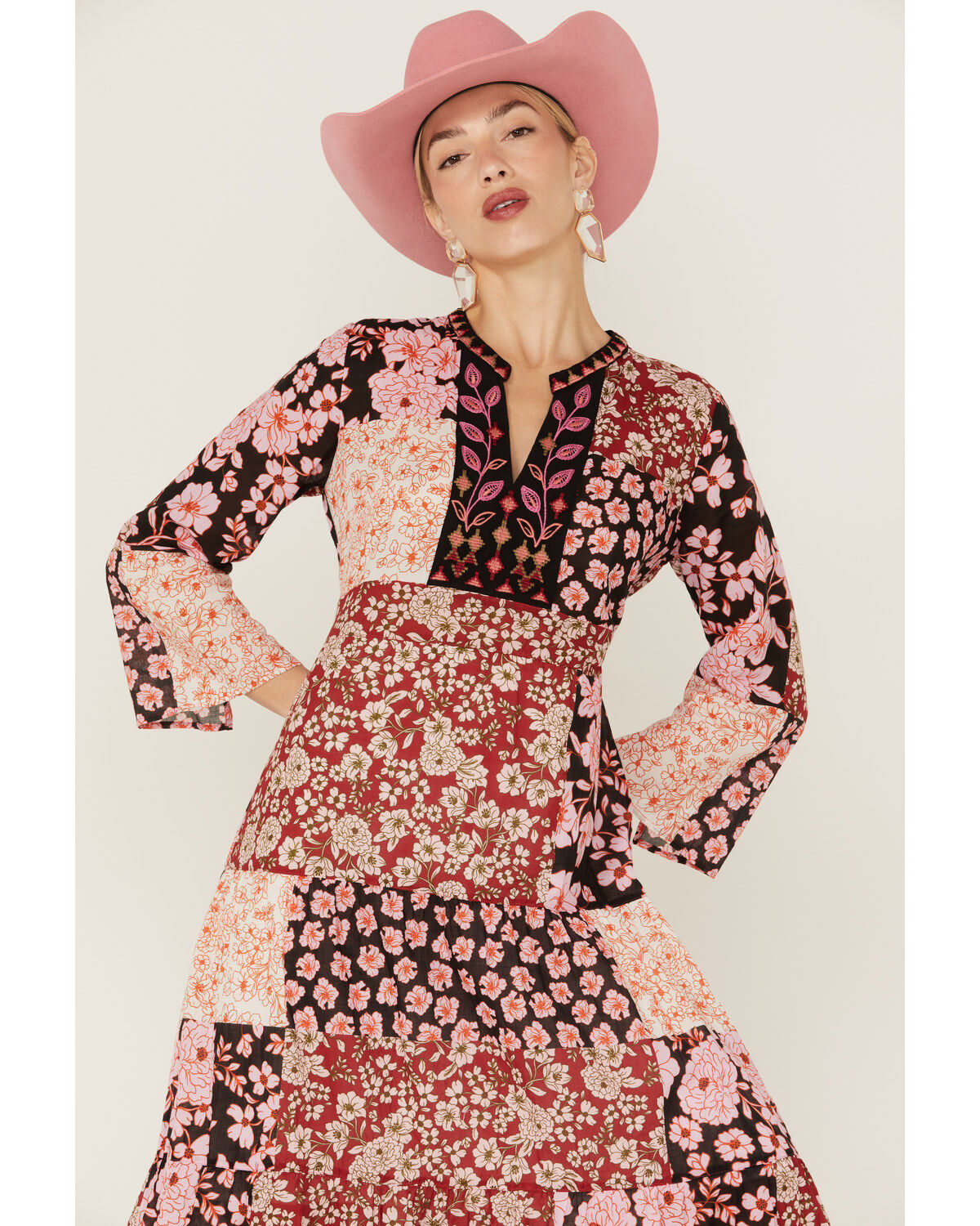 Image #2 - Johnny Was Women's Flora Tie Back Midi Dress, , hi-res
