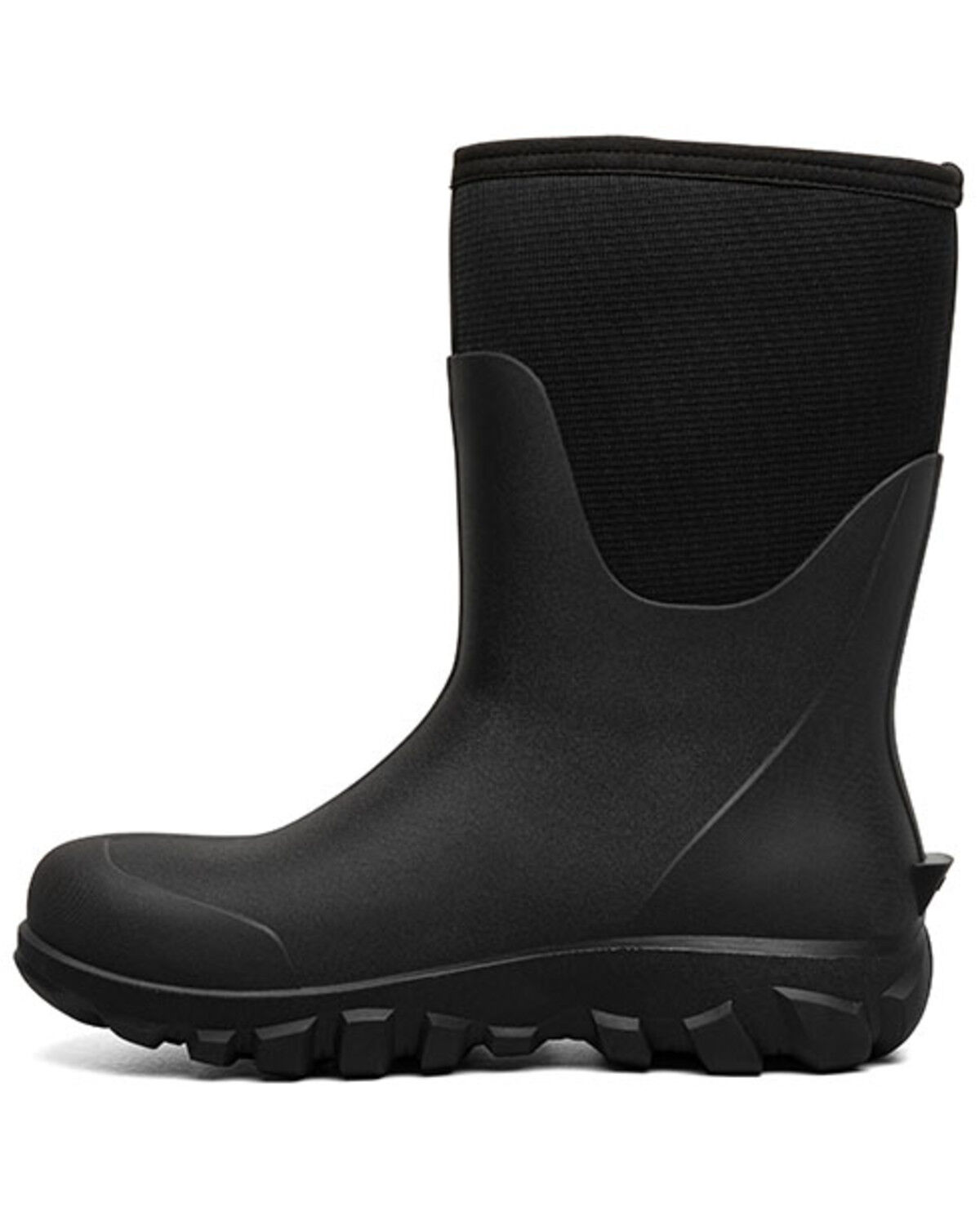 Image #3 - Bogs Men's Classic Seamless Mid Insulated Rubber Boots - Round Toe, Black, hi-res