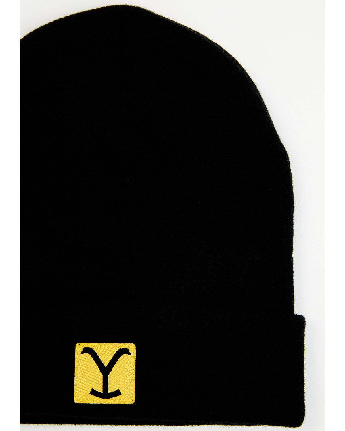 Image #2 - Paramount Network's Yellowstone Dutton Ranch Y Patch Work Beanie, Black, hi-res