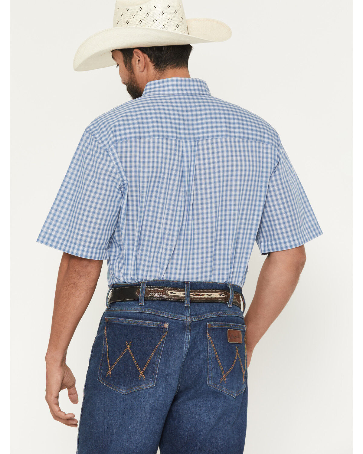 Image #4 - Wrangler Riata Men's Assorted Plaid Print Short Sleeve Button-Down Western Shirt, Multi, hi-res