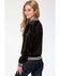 Roper Women's Black Sequin Bomber Jacket, Black, hi-res