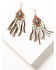 Image #1 - Shyanne Women's Mystic Skies Diamond Tassel Earrings, Rust Copper, hi-res