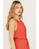 Image #2 - Idyllwind Women's Gladiolus Metallic Slip Tie Front Mini Dress, Caramel, hi-res