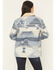 Image #4 - Idyllwind Women's Bluerose Southwestern Floral Print Shera Lined Jacket, Light Blue, hi-res