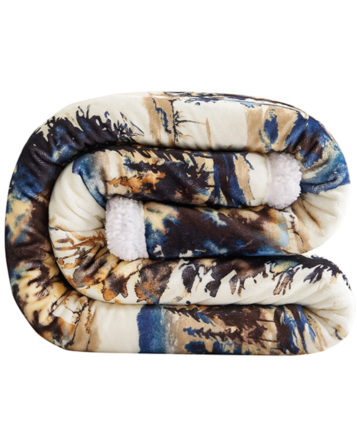 Image #3 - HiEnd Accents Acadia Campfire Sherpa Throw, Copper, hi-res