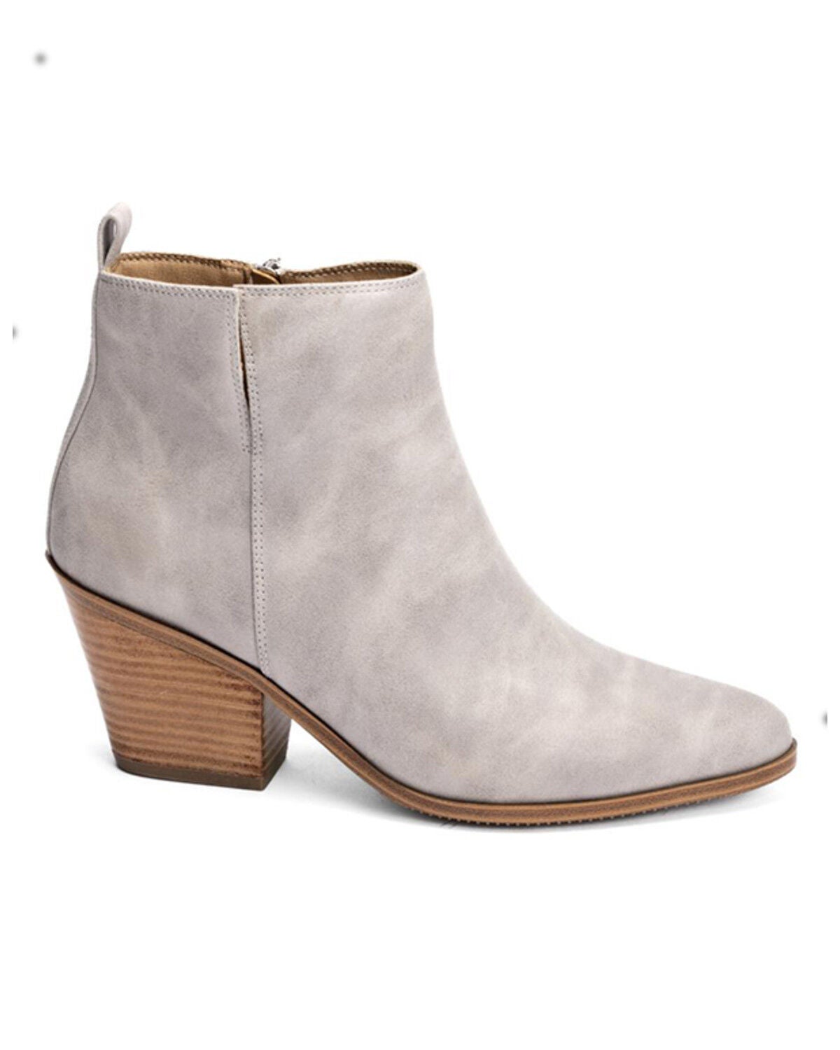 Hey Girl by Corkys Women's Gimme Sugar Fashion Booties - Round Toe, Light Grey, hi-res