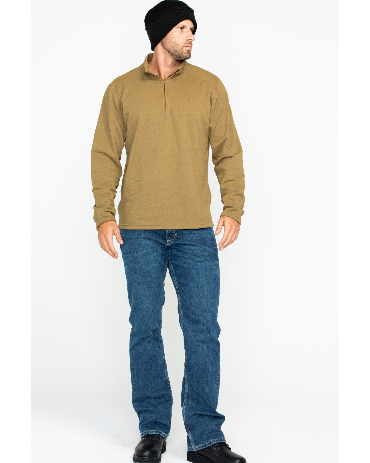 Image #6 - NSA Drifire Men's FR Mock Zip Fleece Work Pullover, , hi-res