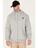 Hawx Men's Full Zip Quilted Water Repellent Hooded Jacket, Light Grey, hi-res