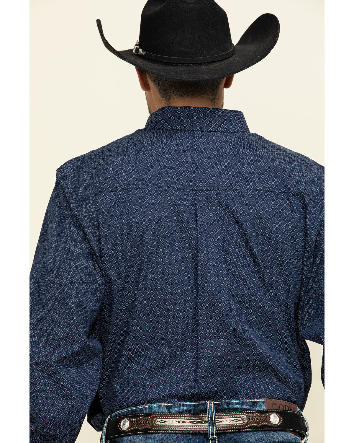 Image #5 - Cody James Core Men's Space Cowboy Geo Print Long Sleeve Western Shirt - Tall, , hi-res