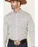 Image #3 - Cinch Men's White Stretch Geo Print Long Sleeve Western Shirt , White, hi-res