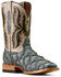 Image #1 - Ariat Men's Ashwood Exotic Pirarucu Western Boots - Broad Square Toe, Blue, hi-res