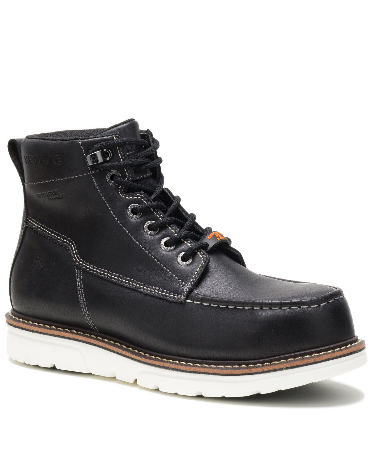 Image #1 - Wolverine Men's I-90 Durashocks Work Boots - Soft Toe, Black, hi-res