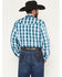 Image #4 - Wrangler Men's Plaid Print Long Sleeve Snap Performance Western Shirt, Teal, hi-res