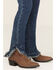 Image #2 - Hayden Girls' Medium Wash Ruffle Skinny Jeans, Blue, hi-res