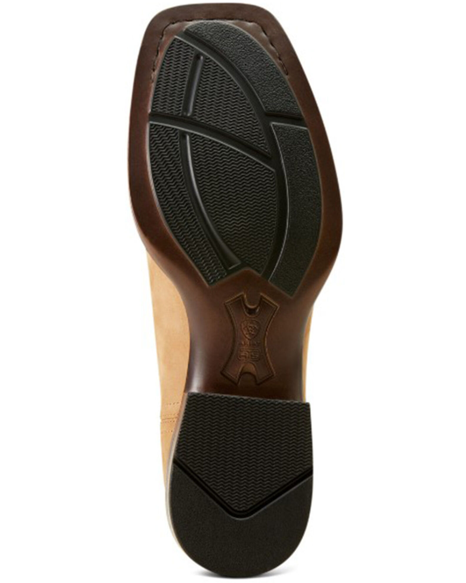 Image #5 - Ariat Men's Booker Ultra Western Chelsea Boots - Broad Square Toe, Beige, hi-res