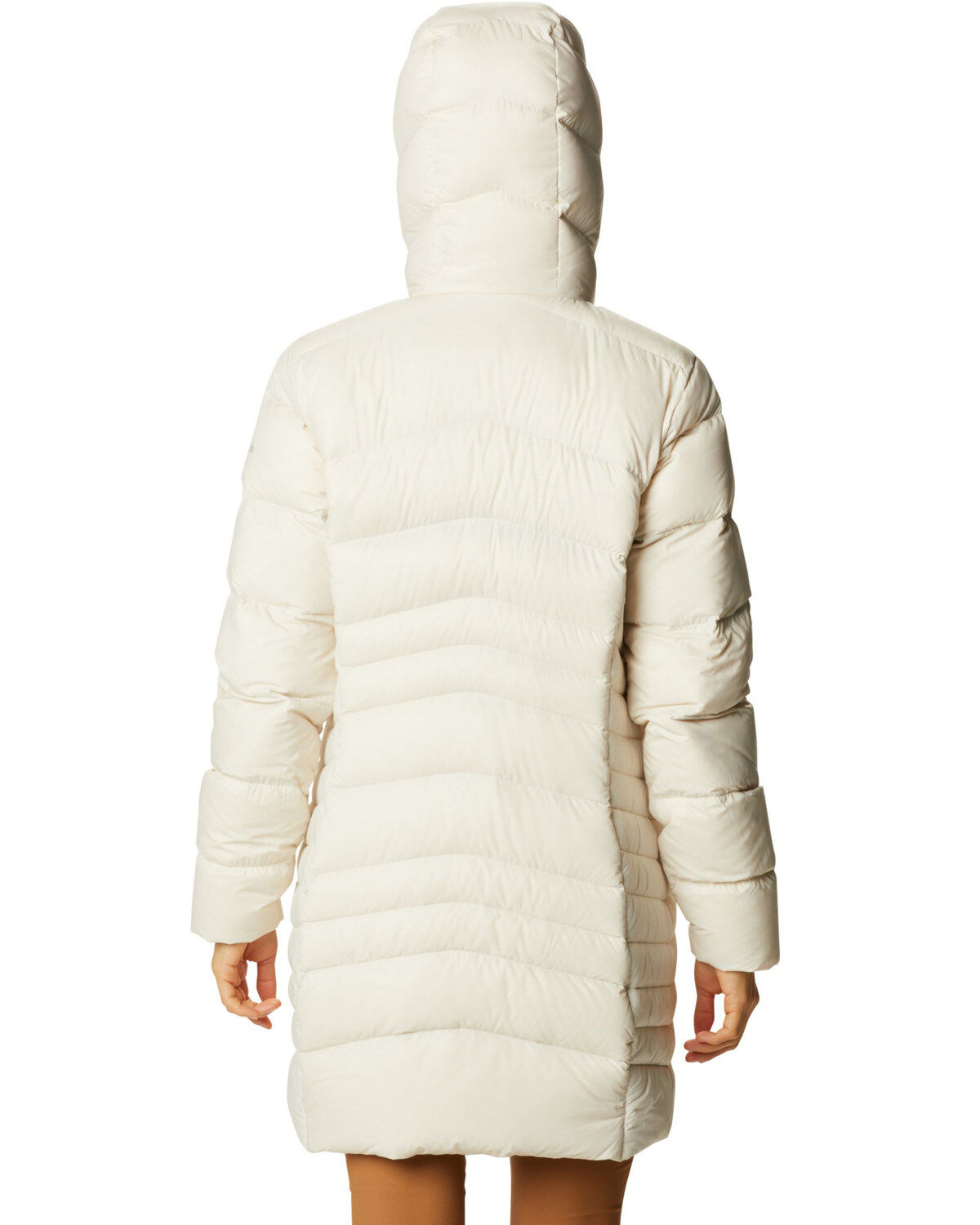 Image #4 - Columbia Women's Chalk Autumn Park Down Hooded Mid Jacket, Tan, hi-res