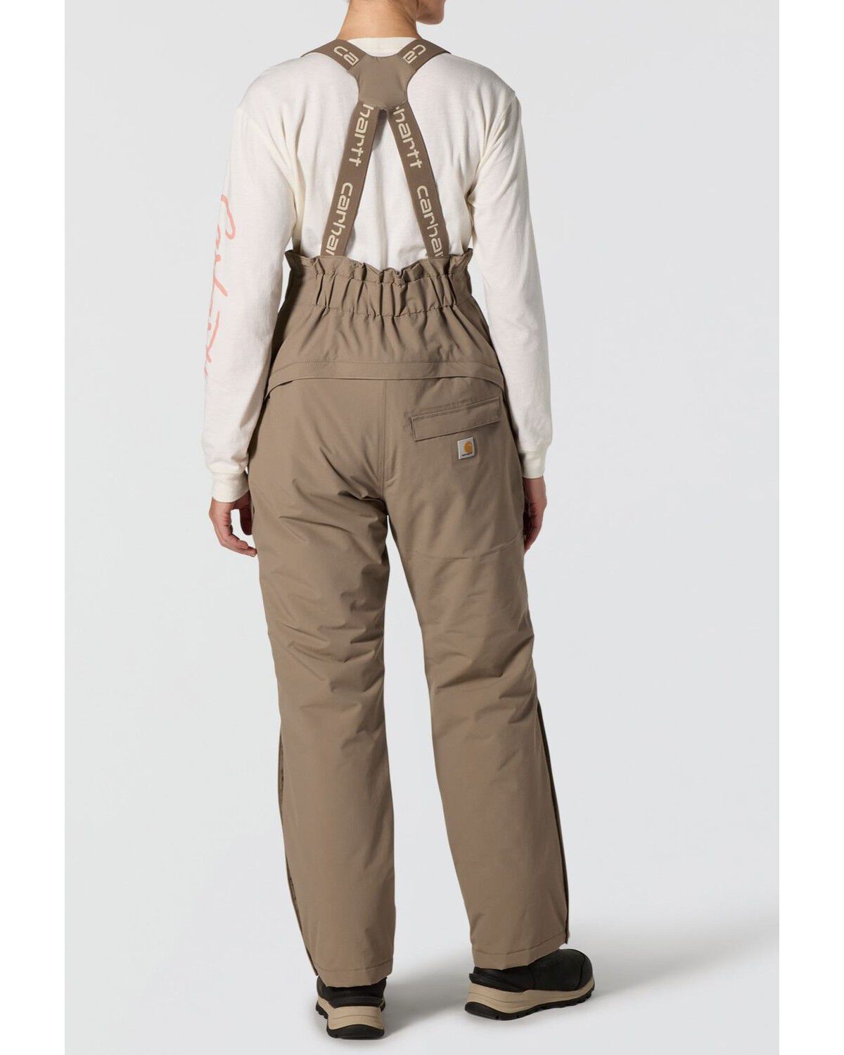 Image #2 - Carhartt Women's Rainer Bib Overalls, Brown, hi-res