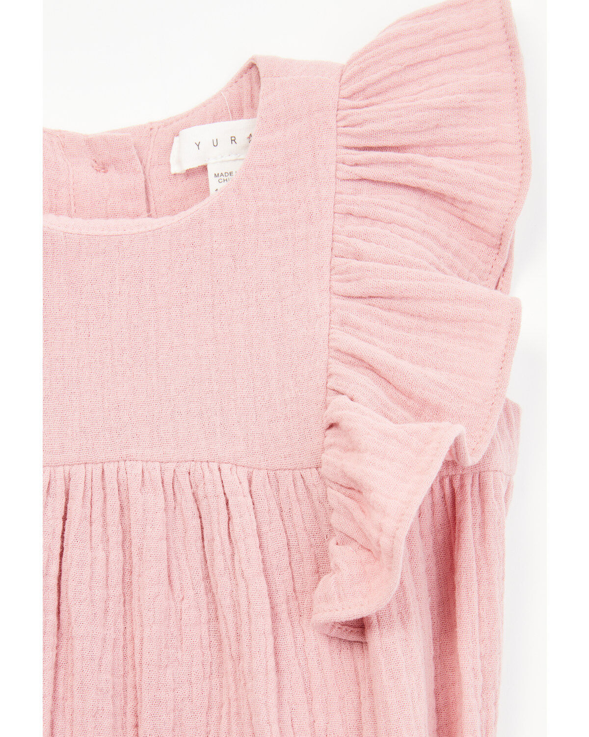 Image #2 - Yura Infant Girls' Ruffle Onesie, Pink, hi-res