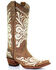 Circle G Women's Embroidery Western Boots - Snip Toe, Tan, hi-res
