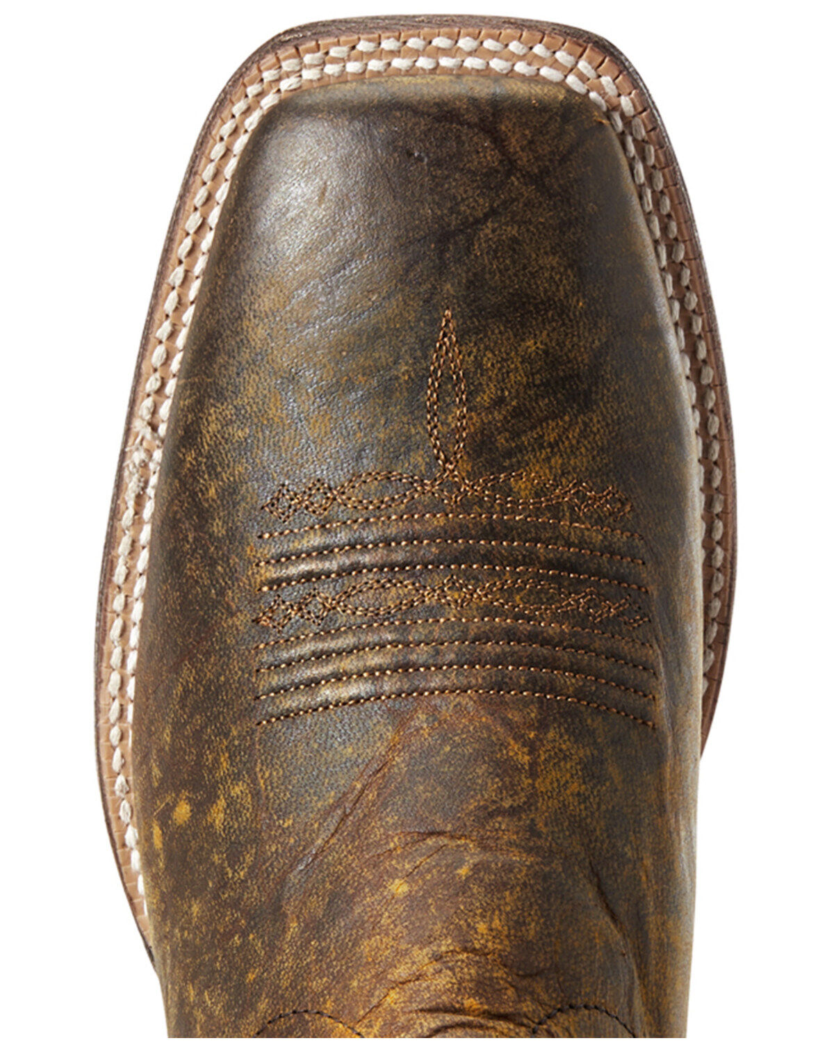Image #4 - Ariat Men's Circuit Woodsmoke Western Boots - Broad Square Toe, Brown/blue, hi-res