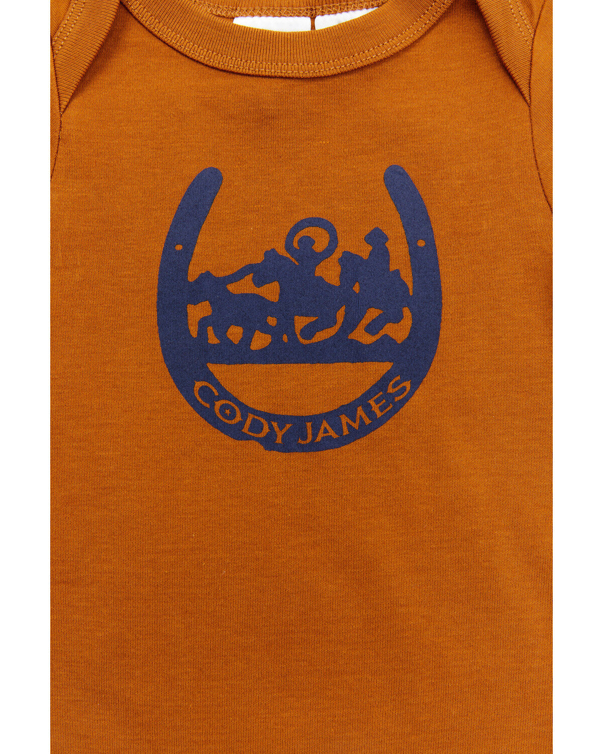 Image #3 - Cody James Infant Boys' Horseshoe Onesie Shorts Set, Dark Blue, hi-res