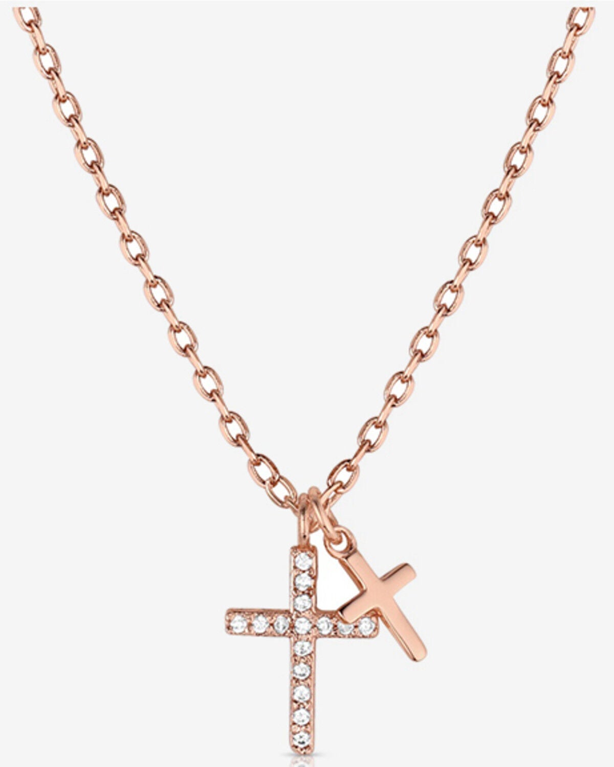 Image #1 - Montana Silversmiths Women's Doubled Down Faith Necklace, Multi, hi-res