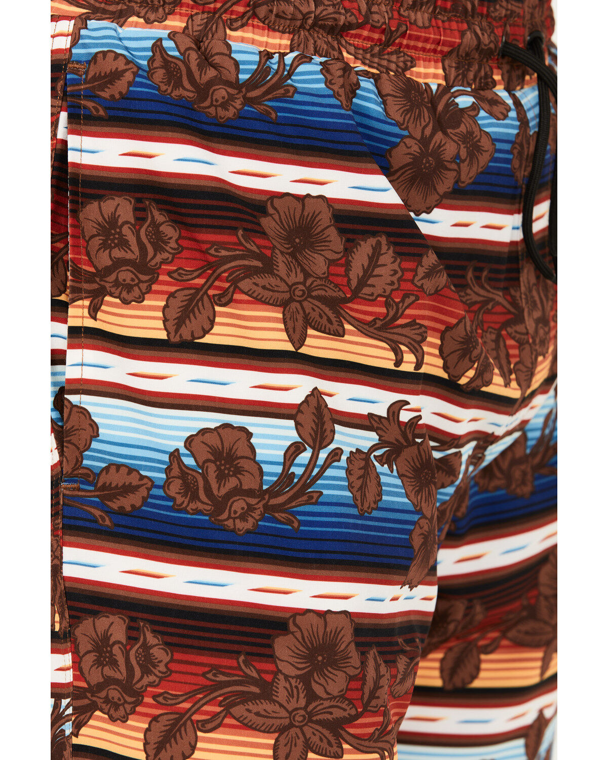 Image #2 - CINCH MEN'S MULTI-COLORED FLORAL DRAWCORD BOARD SHORTS, Purple, hi-res