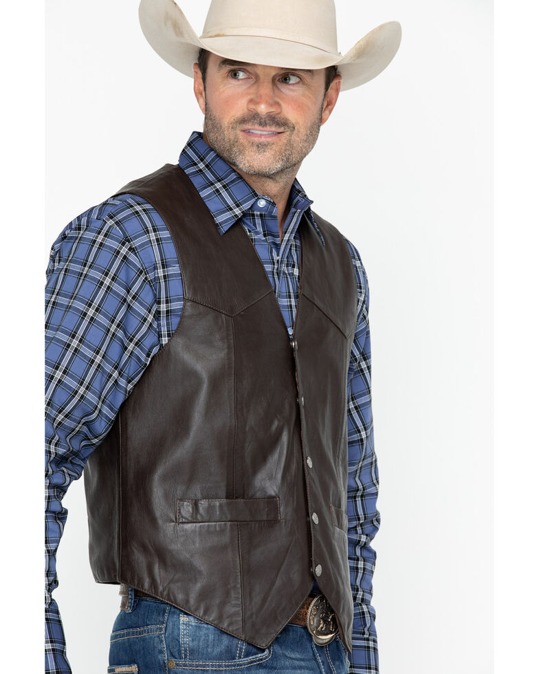 Scully Men's Lamb Leather Vest | Boot Barn