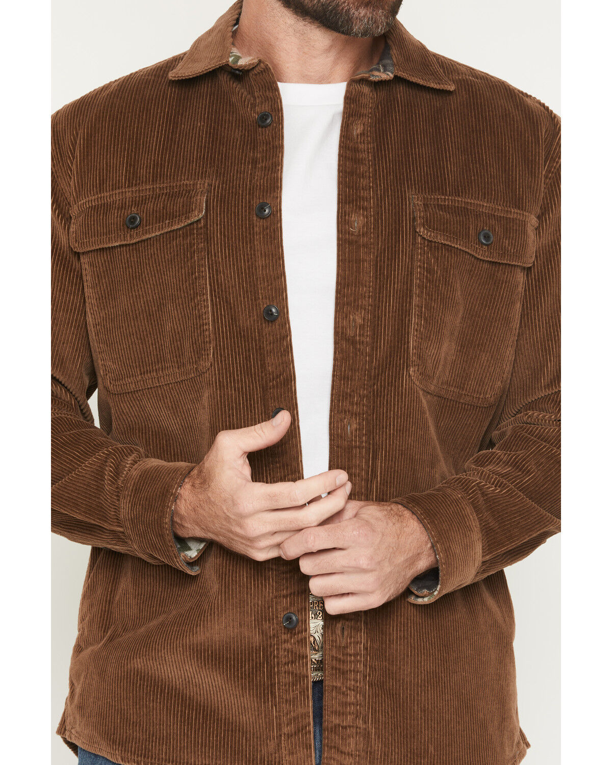 Image #3 - Pendleton Men's Belmont Corduroy Button-Down Shacket, Coffee, hi-res
