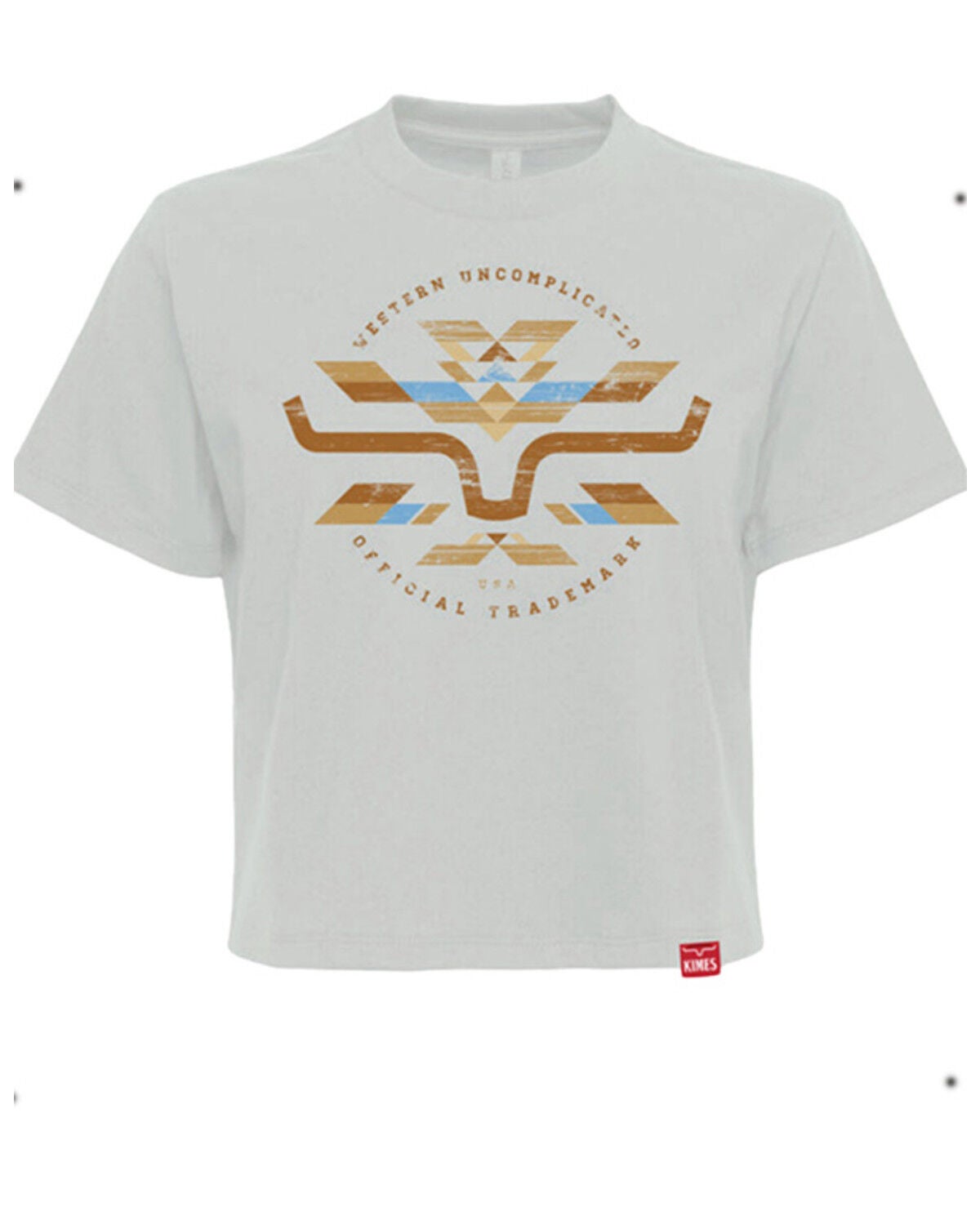 Kimes Ranch Women's Abiquiu Southwestern Logo Short Sleeve Graphic T-Shirt, White, hi-res