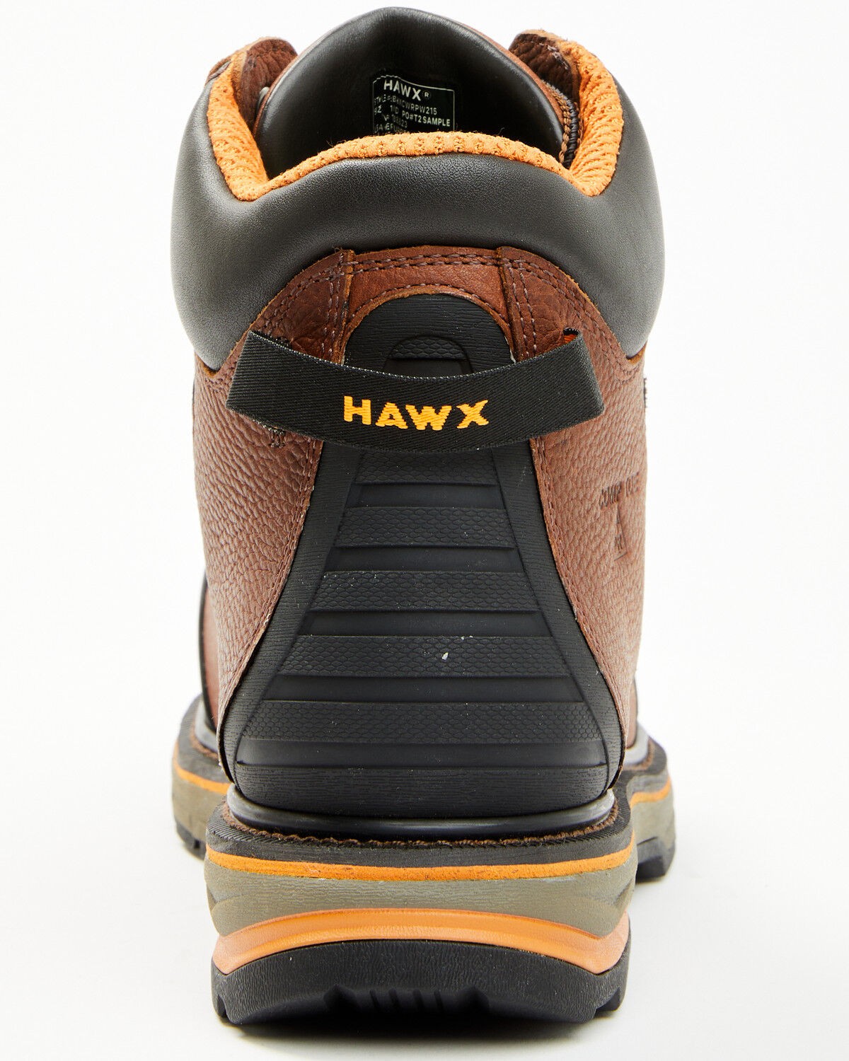 Image #5 - Hawx Men's 6" Enduro Heavy Industrial Lace-Up Waterproof Work Boots - Composite Toe, Dark Brown, hi-res