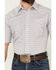 Image #3 - Panhandle Men's Serape Striped Short Sleeve Pearl Snap Western Shirt, Cream, hi-res