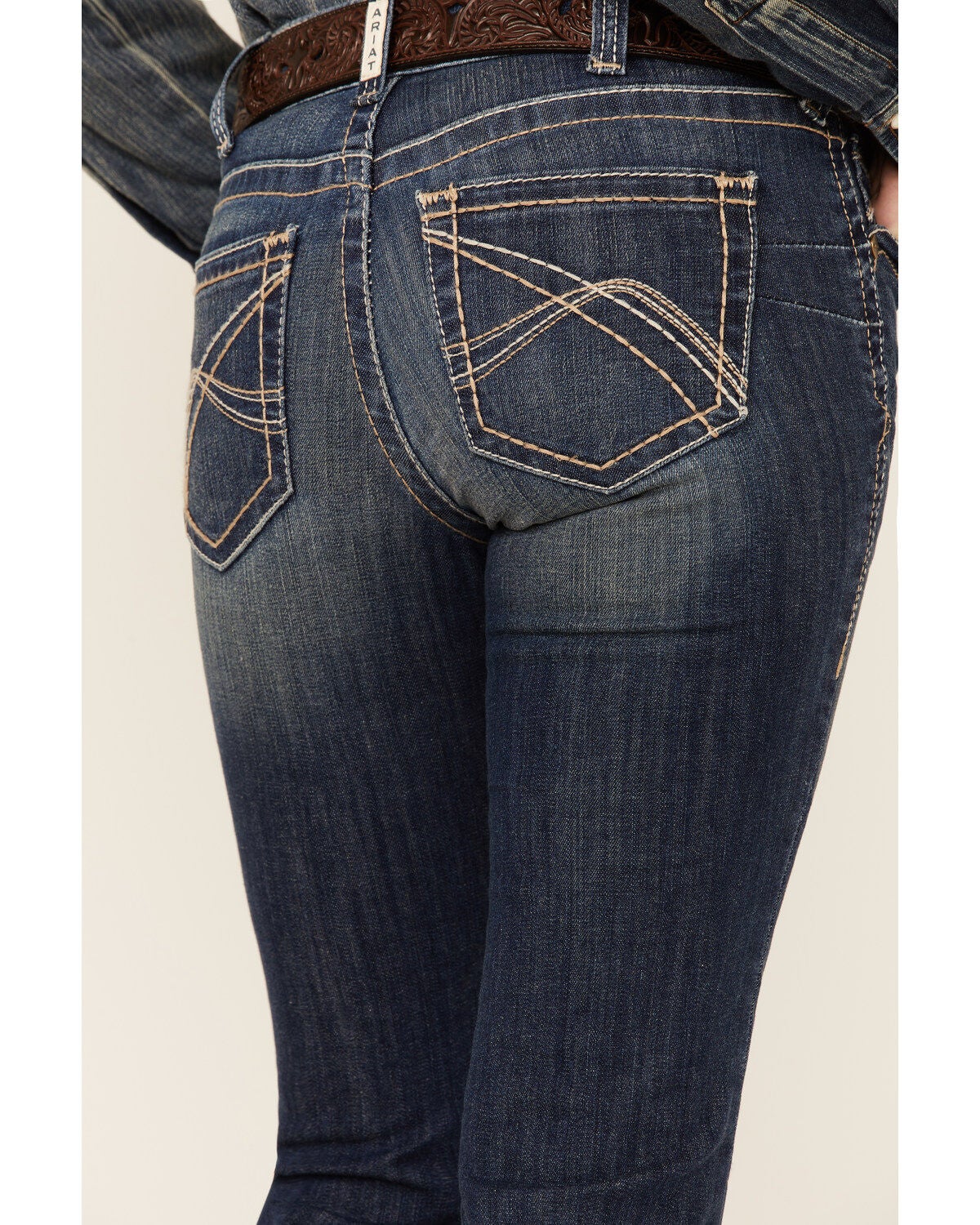 Image #3 - Ariat Women's R.E.A.L Corrinne Bootcut Denim Jeans, Blue, hi-res