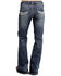 Image #1 - Stetson Women's 816 Fit White "S" Stitch Bootcut Jeans, Denim, hi-res