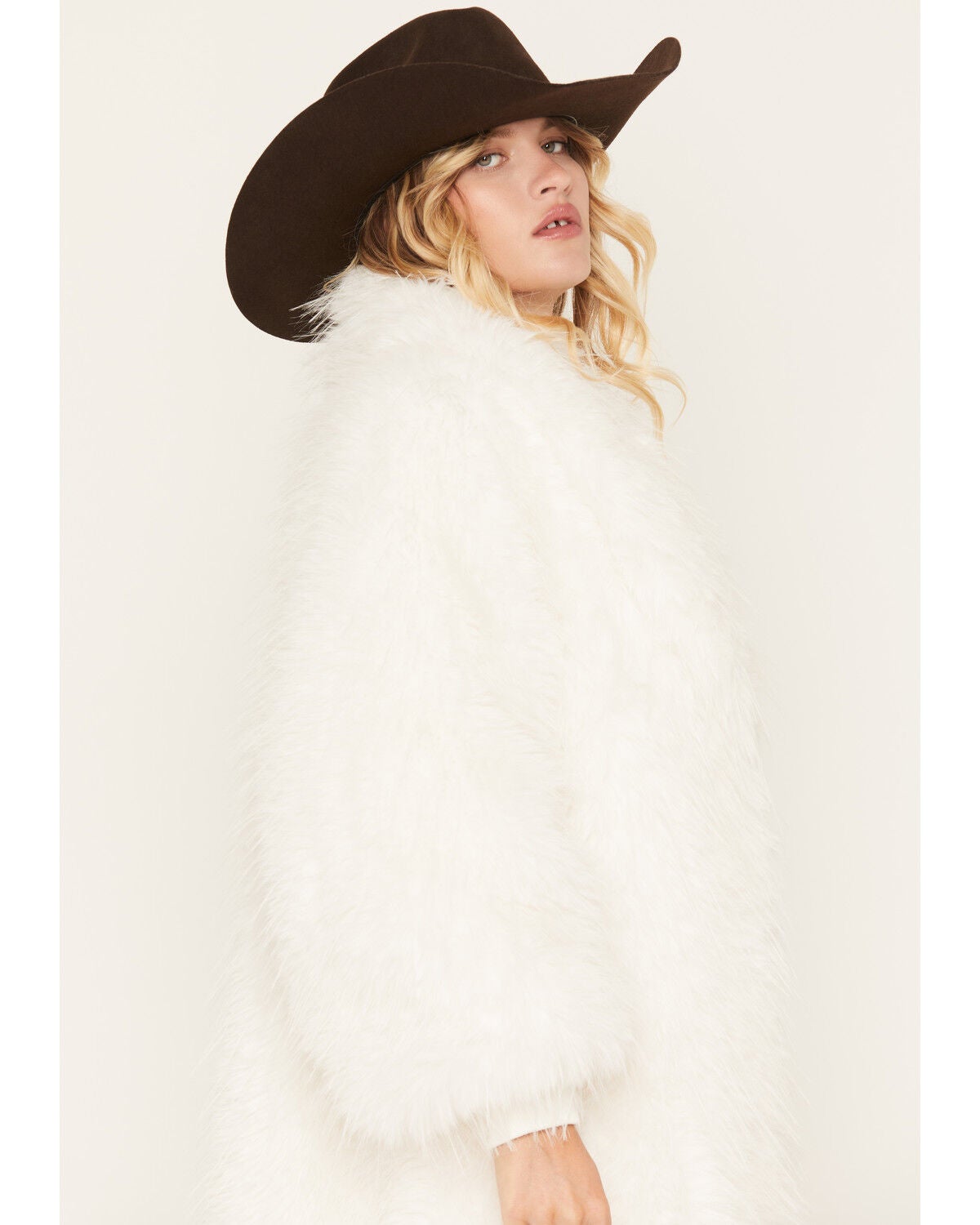 Image #2 - Azalea Wang Women's Vault Faux Fur Coat, White, hi-res