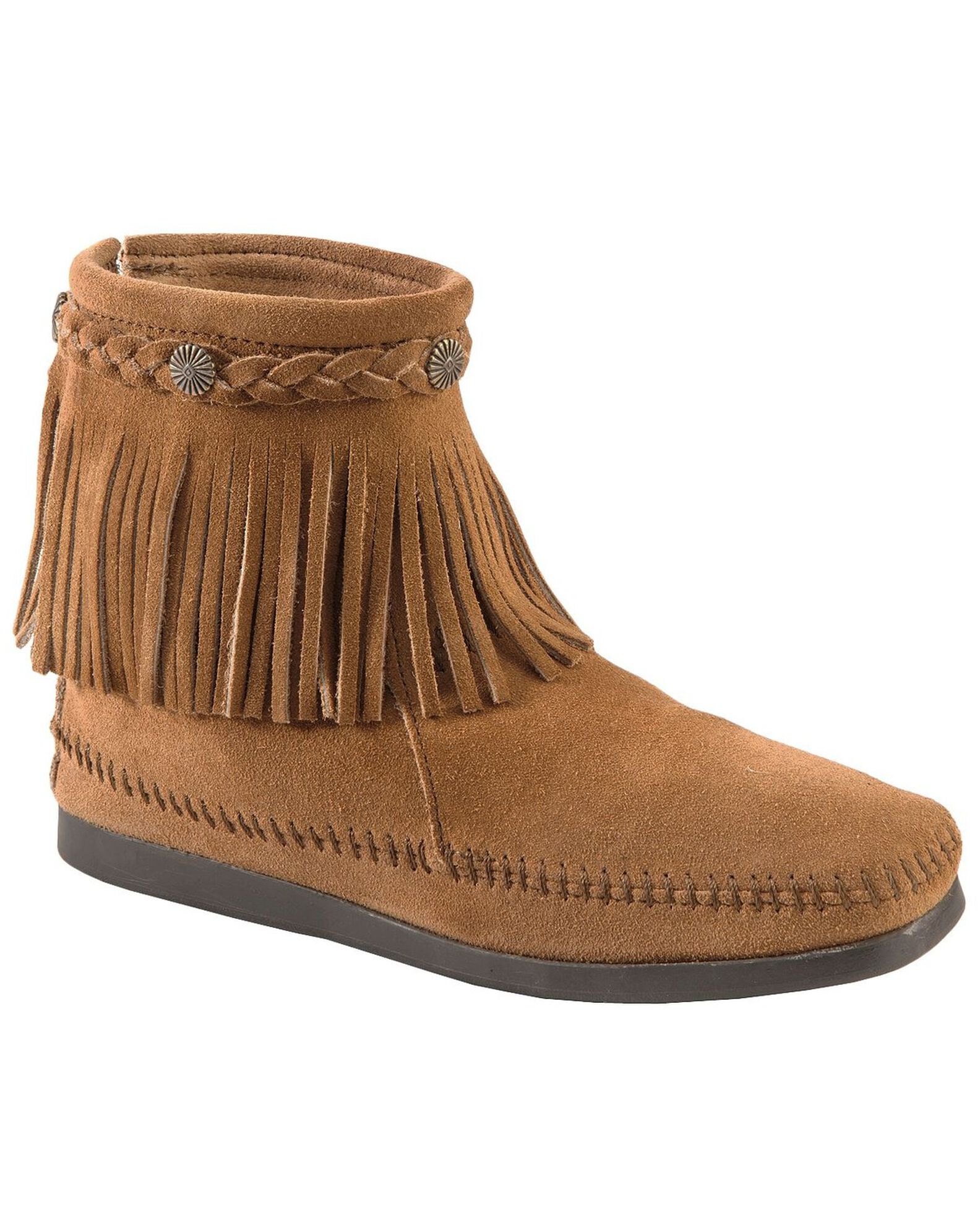 Minnetonka fringed moc hot sale