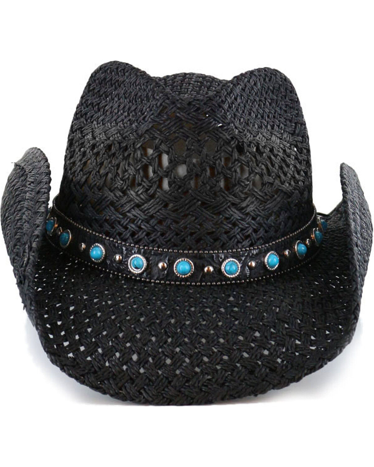 Image #2 - Shyanne® Women's Alabama Straw Hat, Black, hi-res