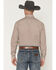 Image #4 - Stetson Men's Geo Print Long Sleeve Pearl Snap Western Shirt, Burgundy, hi-res