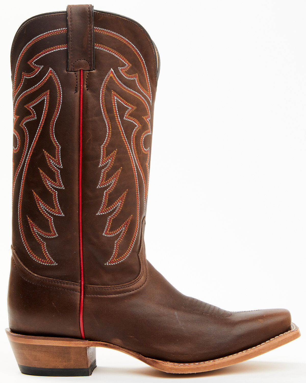 Image #2 - Justin Men's Brindle Western Boots - Square Toe, Brown, hi-res