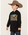 Rock & Roll Denim Boys' Rodeo Time Dale Brisby Hooded Sweatshirt , Black, hi-res